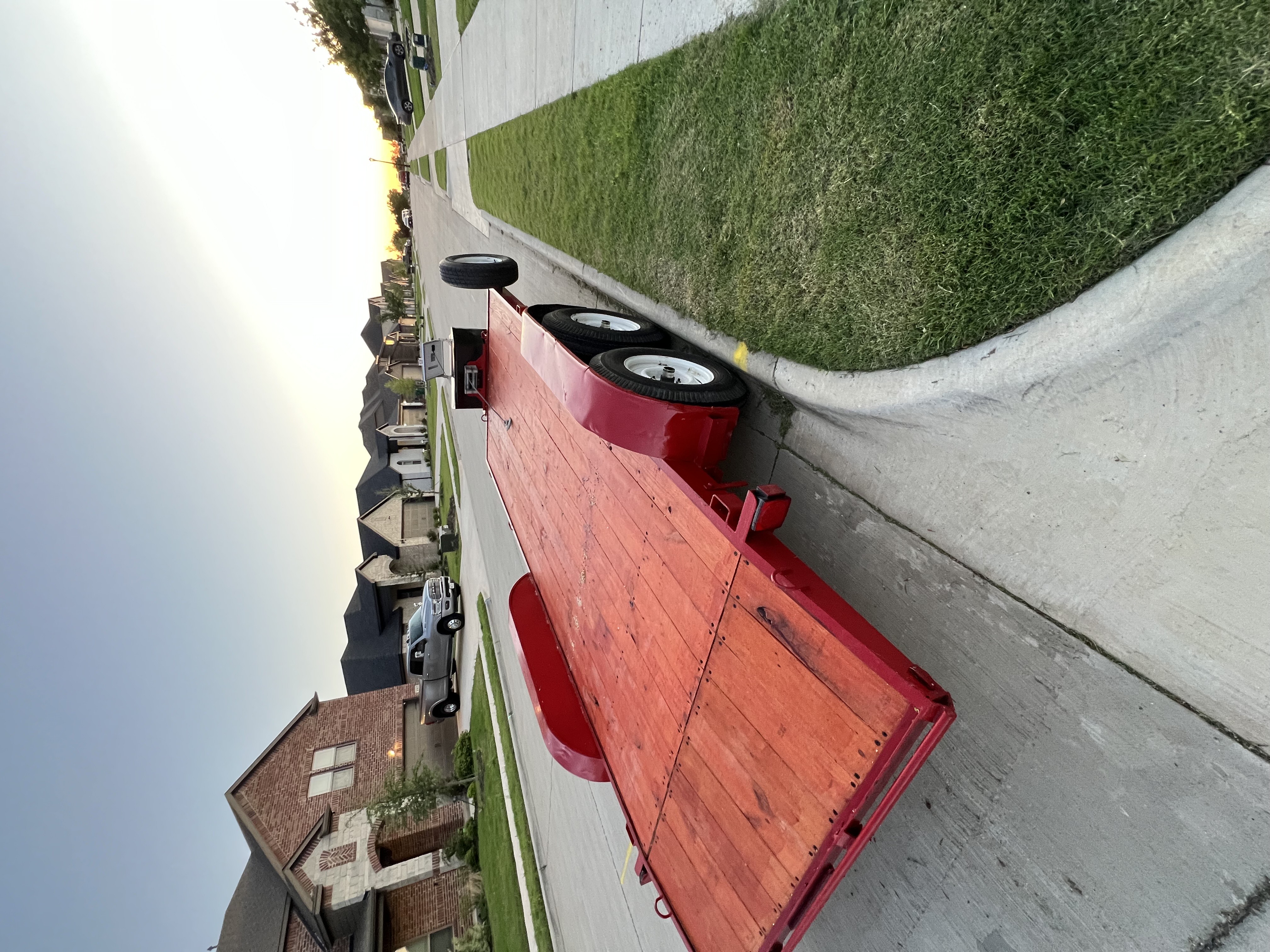 16' Car Hauler Flatbed Trailer view 2