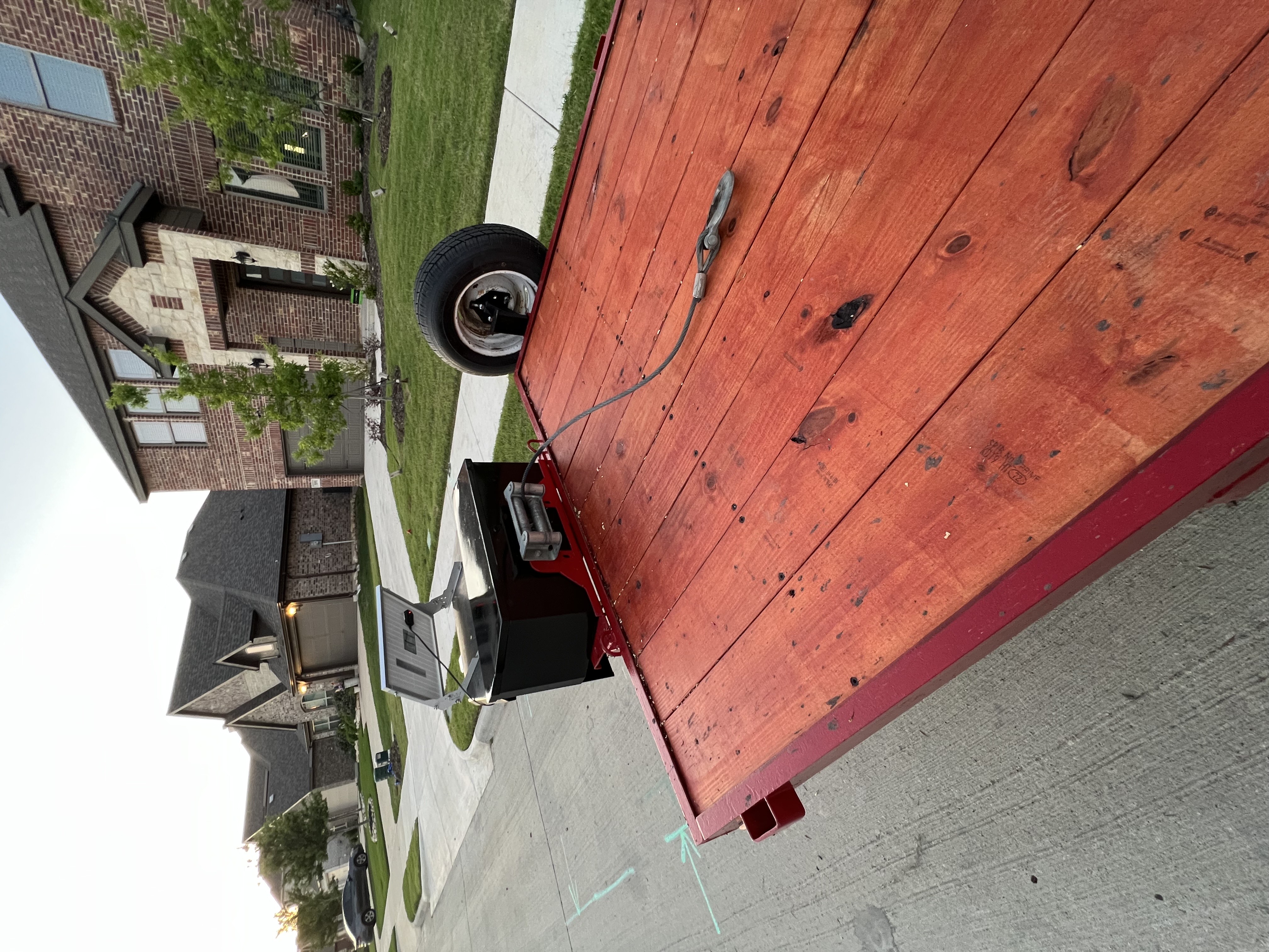 16' Car Hauler Flatbed Trailer view 3