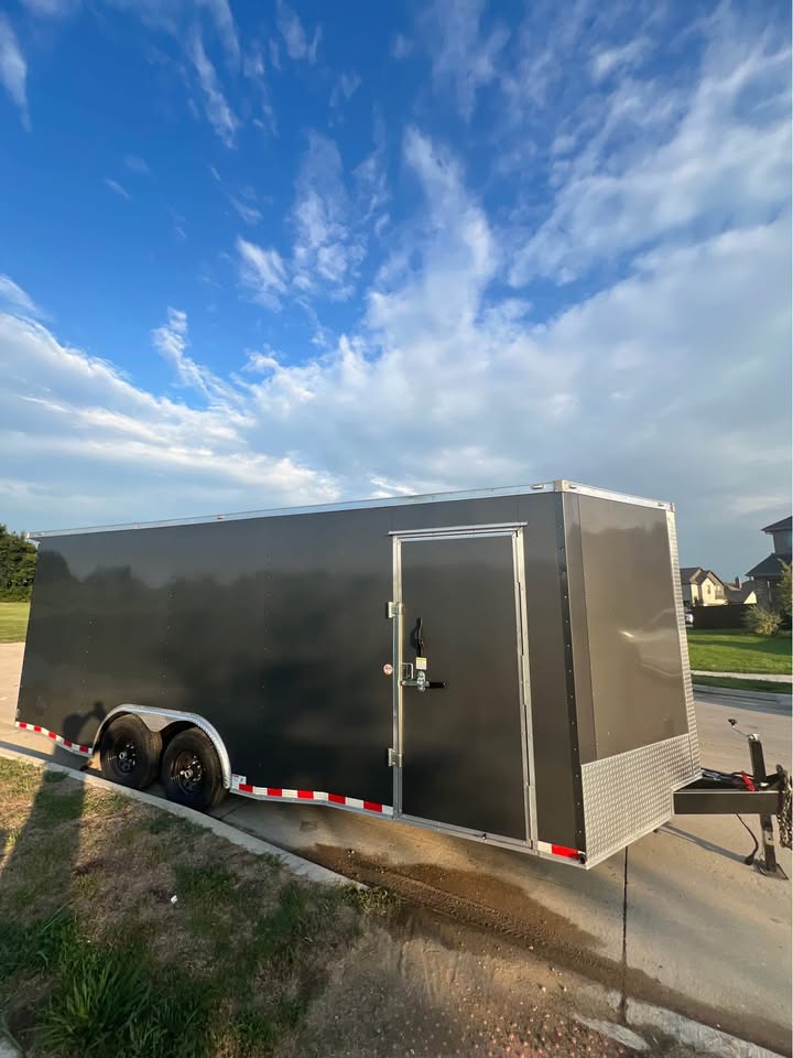 20' x 82" x 7' True Blue Enclosed Trailer view 3